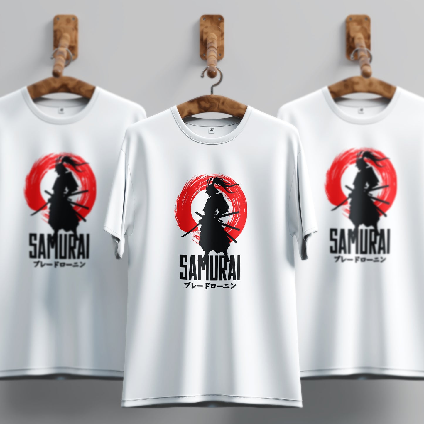 Unique illustration Design Samurai White Colour T-Shirt