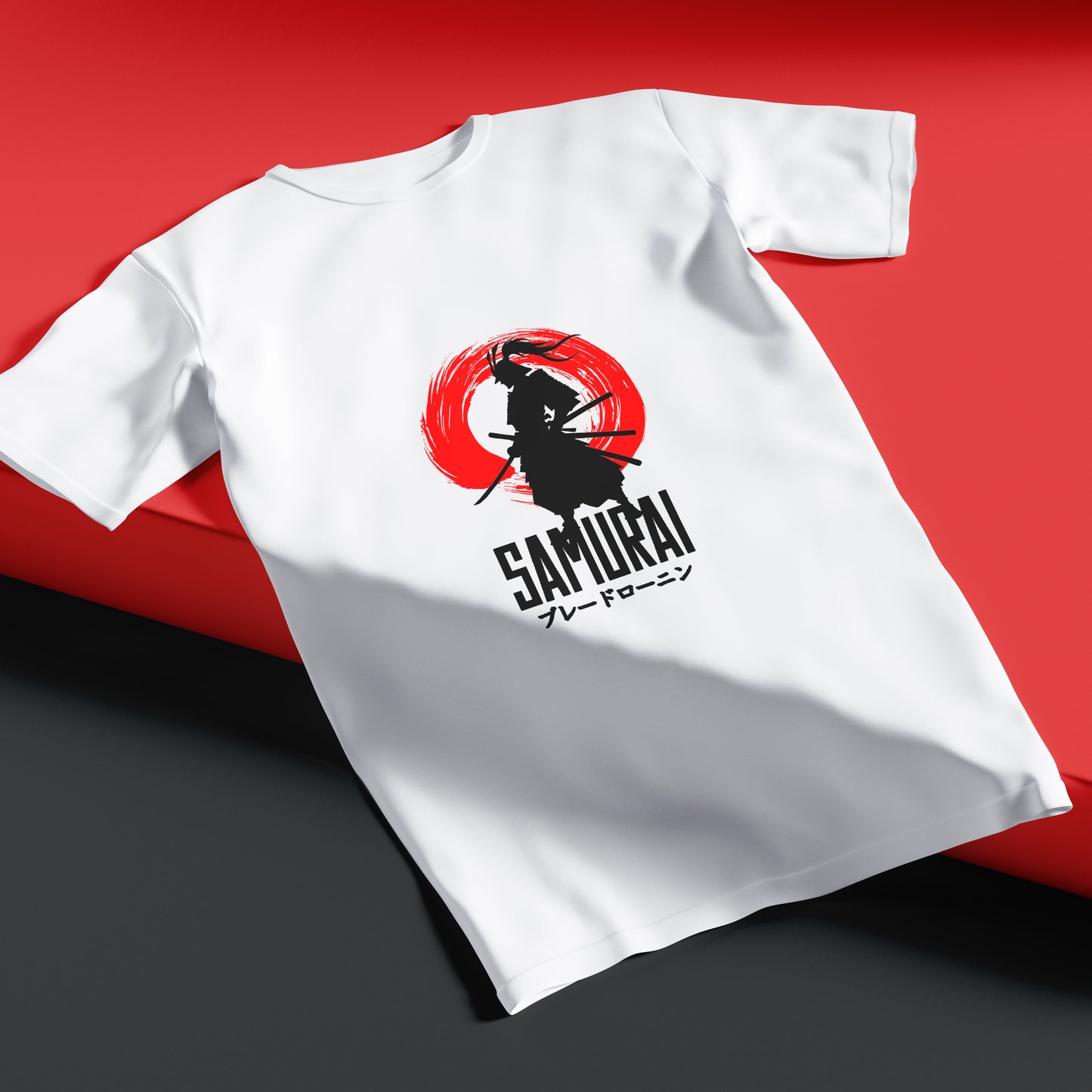 Unique illustration Design Samurai White Colour T-Shirt