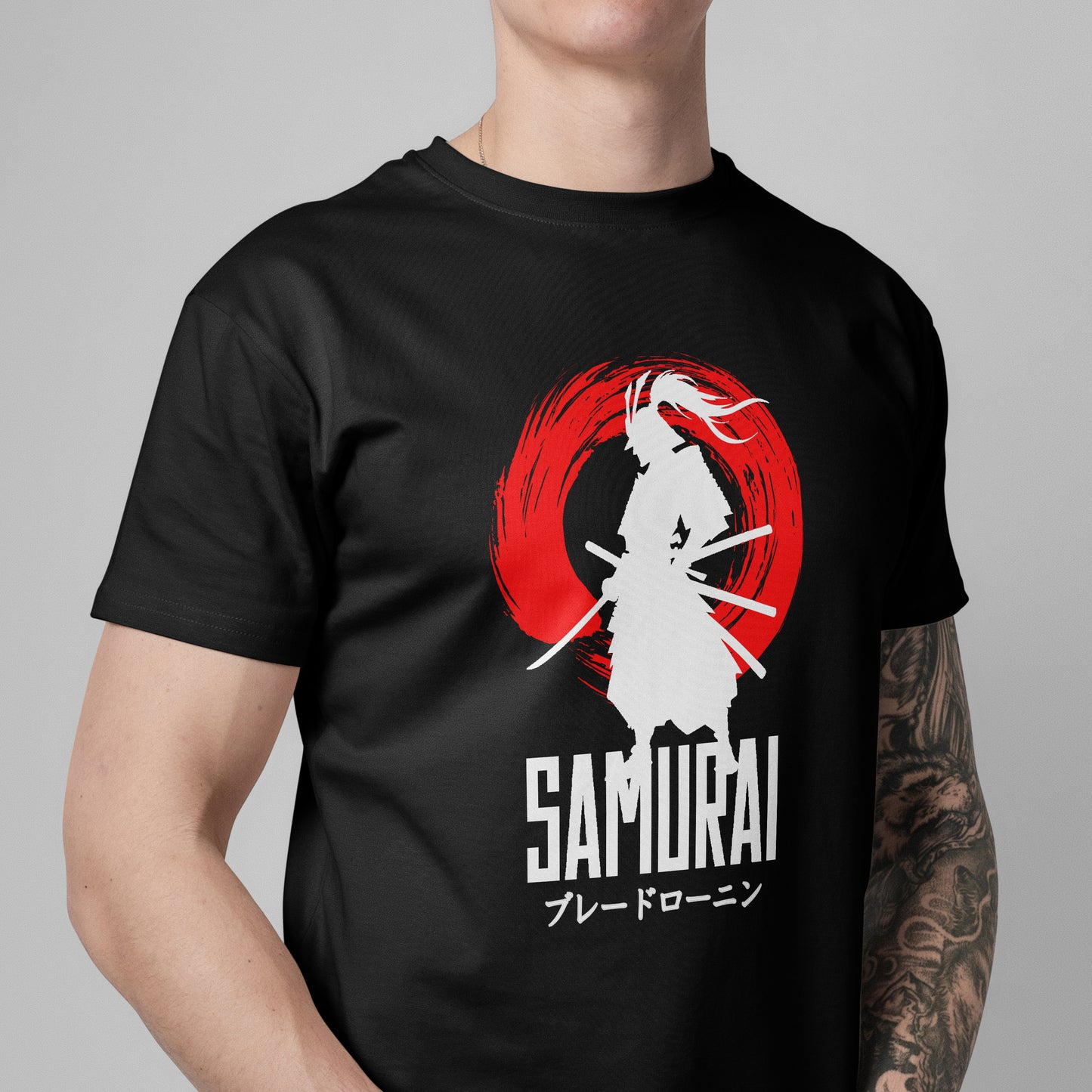 Unique illustration Design Samurai White Colour T-Shirt