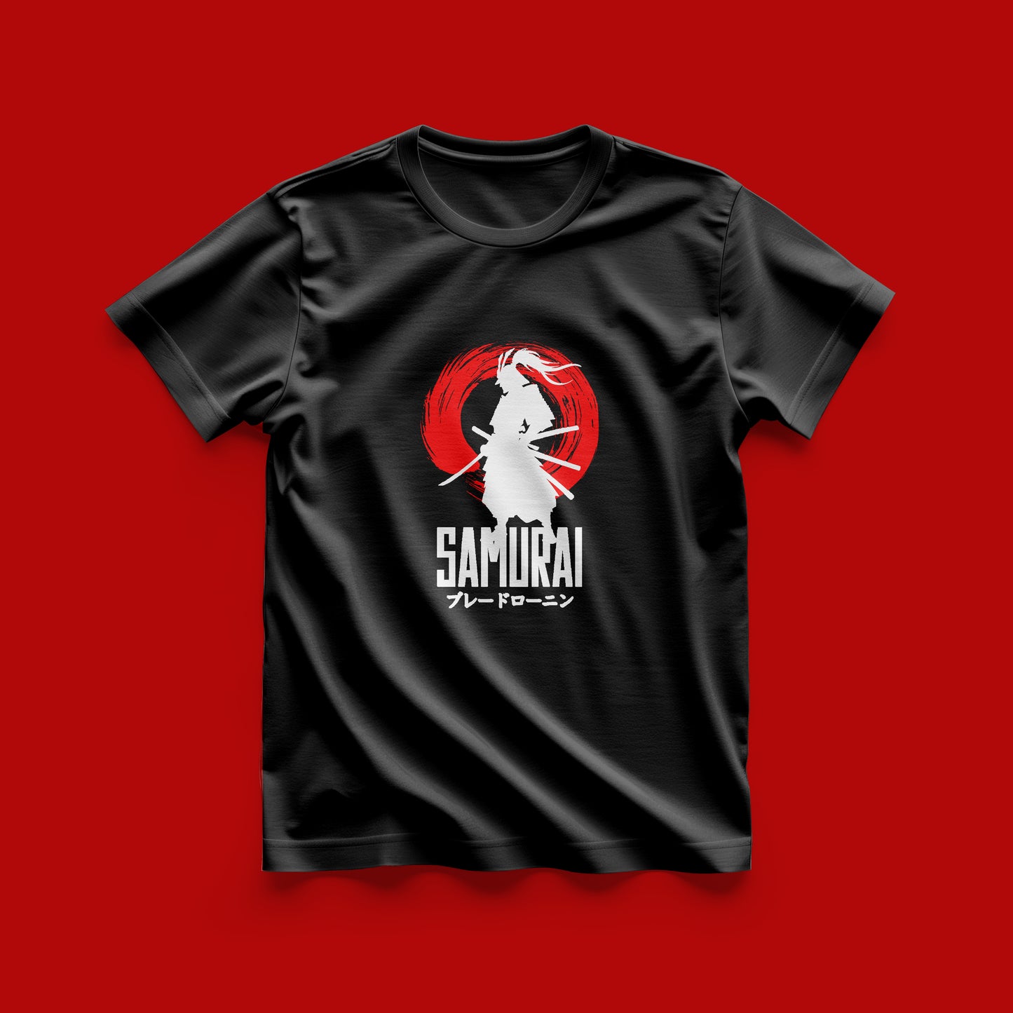 Unique illustration Design Samurai White Colour T-Shirt