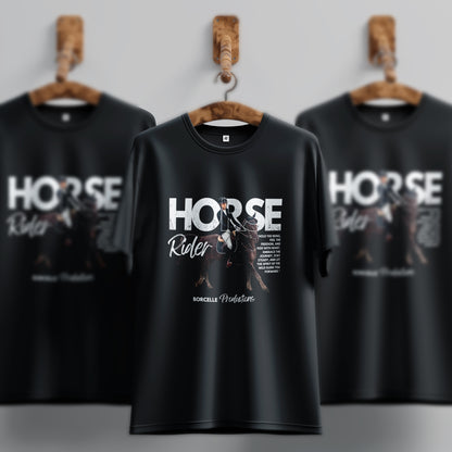 Unique Horse Rider T-Shirt For Boy Withe Colour