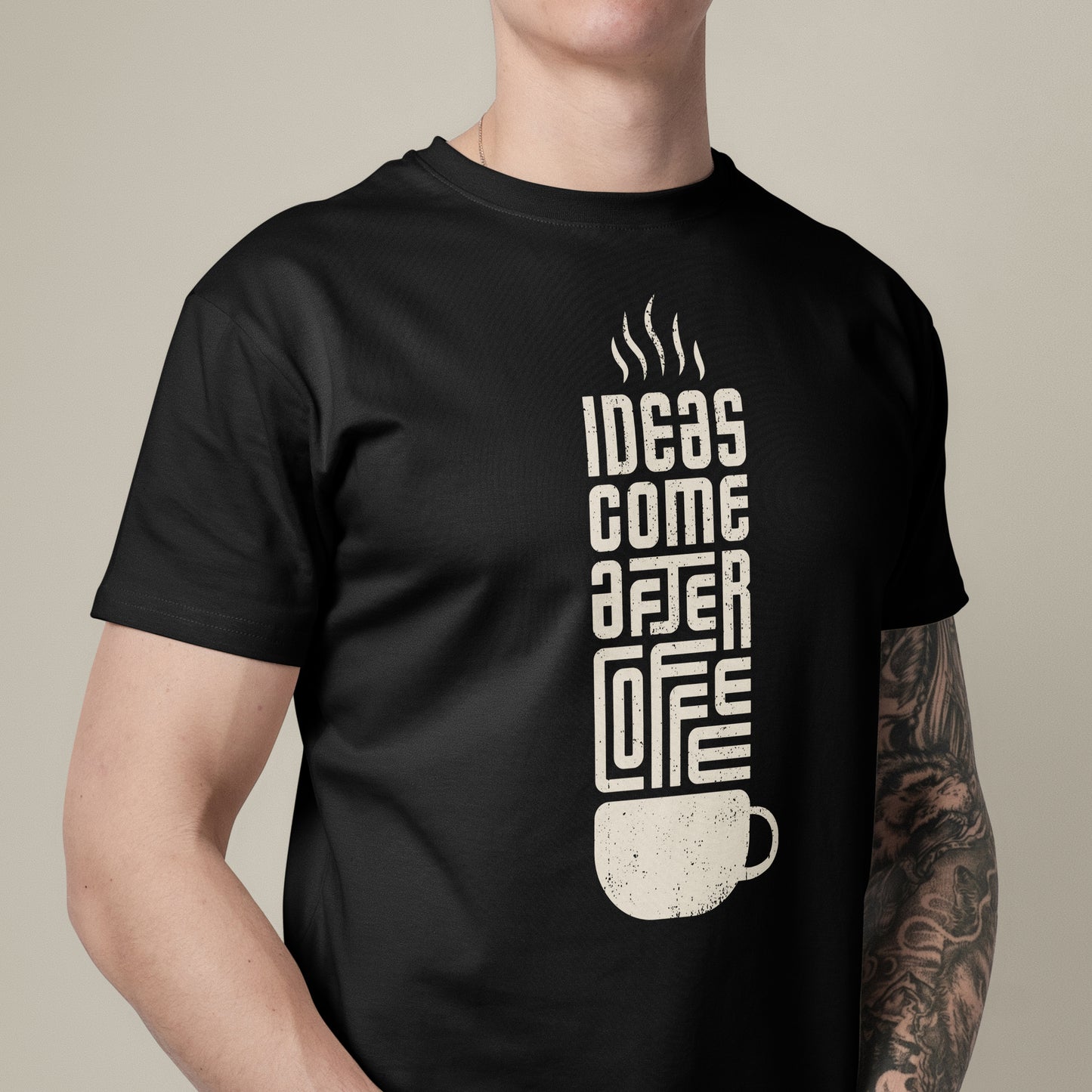 Ideas Come After Coffee Unique Minimal Style