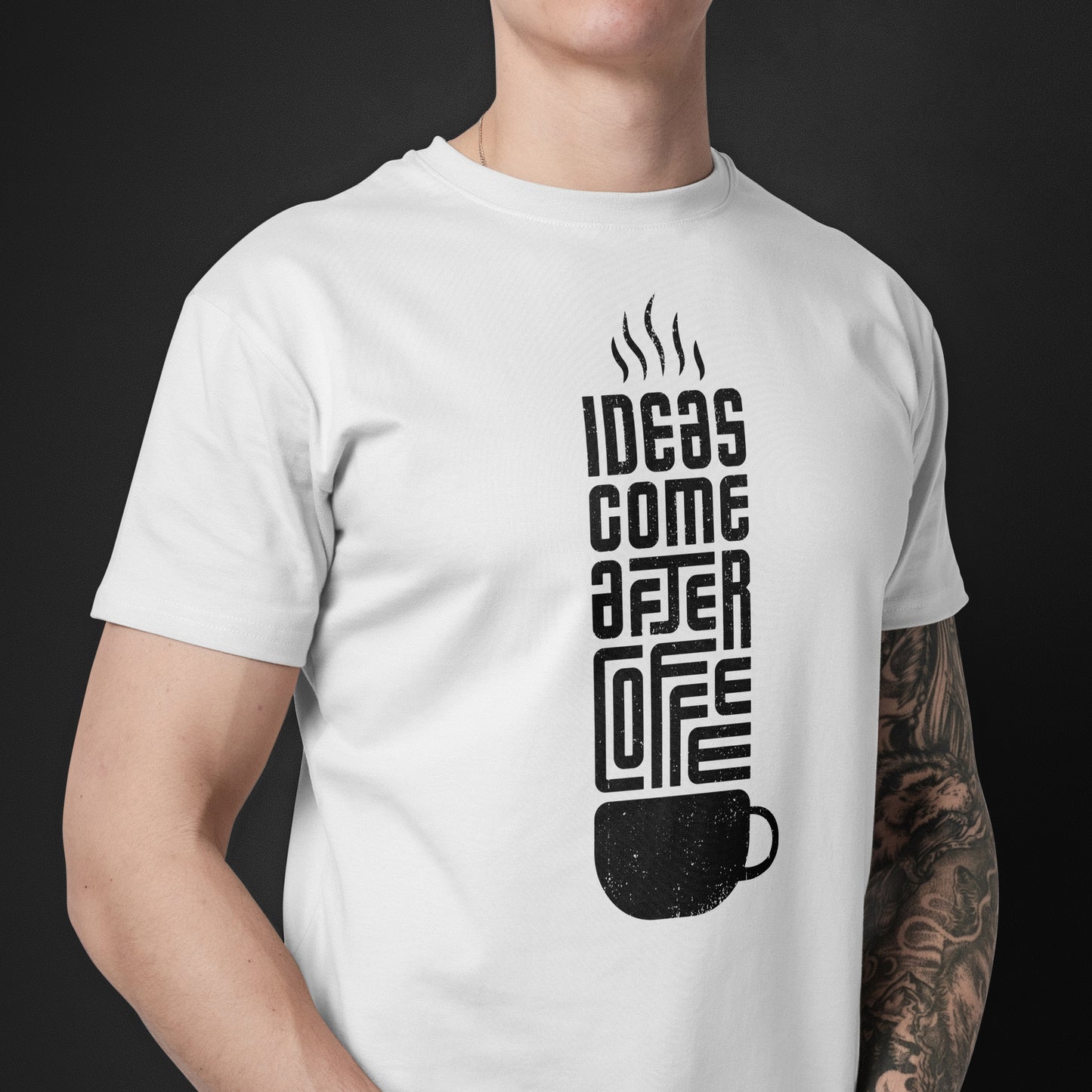 Ideas Come After Coffee Unique Minimal Style