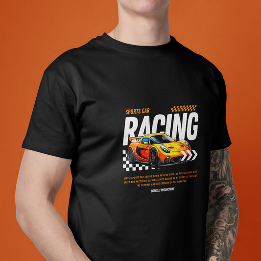 Unique Sleeve Less Shirt With Racing Car T-Shirt