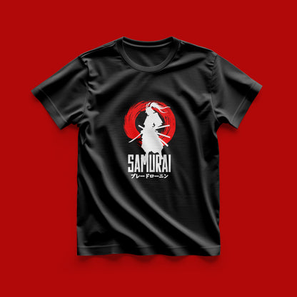 Unique illustration Design Samurai White Colour T-Shirt